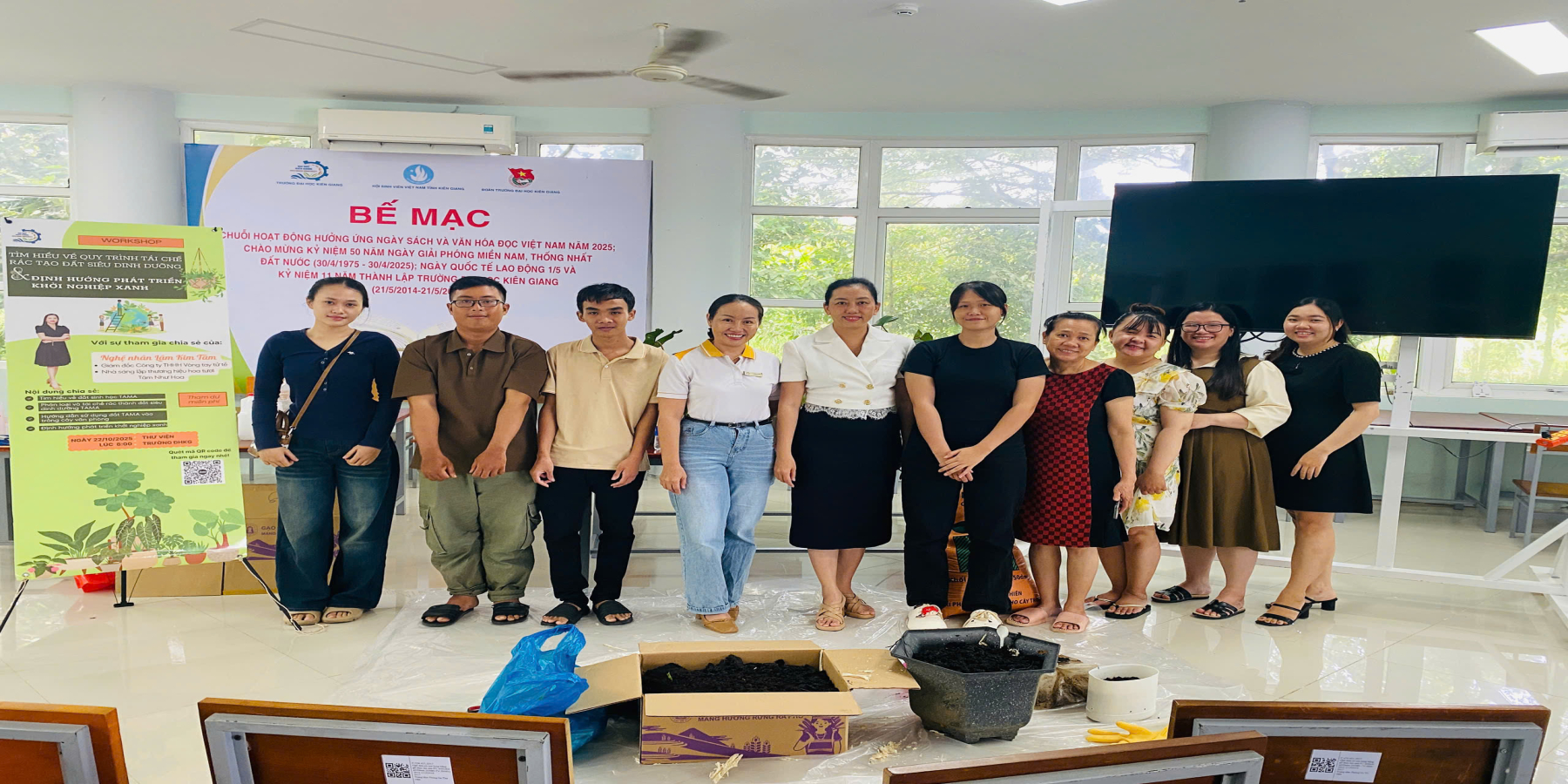 WORKSHOP TÌM HIỂU QUY TRÌNH TÁI CHẾ RÁC TẠO ĐẤT SIÊU DINH DƯỠNG & KHỞI NGHIỆP XANH